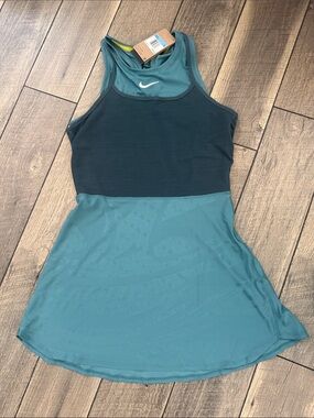 Nike Teal & Dark Teal Athletic Tennis Dress